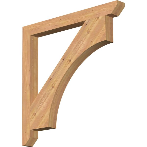 Ekena Millwork Westlake Slat Smooth Bracket, Western Red Cedar, 3 1/2"W x 38"D x 38"H BKT04X38X38WTL06SWR - main